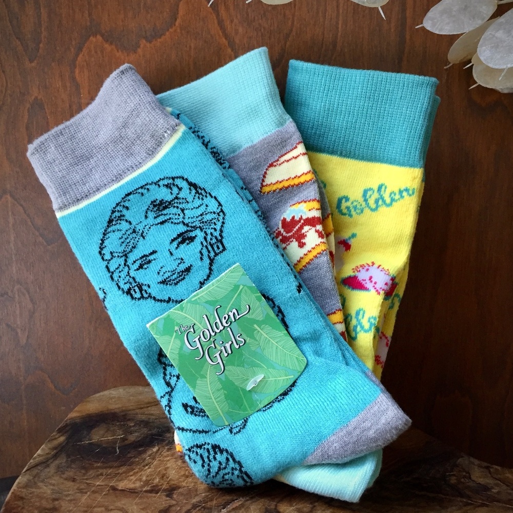 Golden Girls Socks Set of 3 NWT